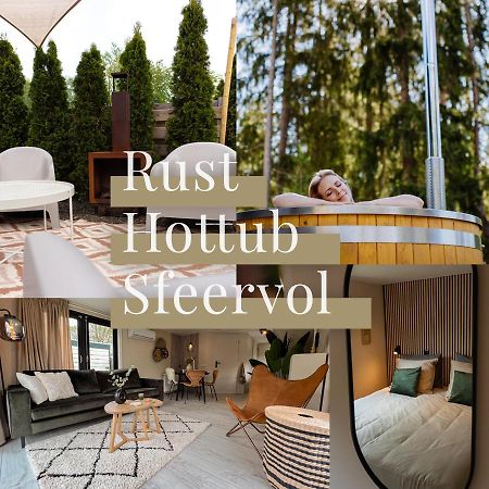 Bosrijk Chalet - Hottub - Veluwe Putten Exteriör bild