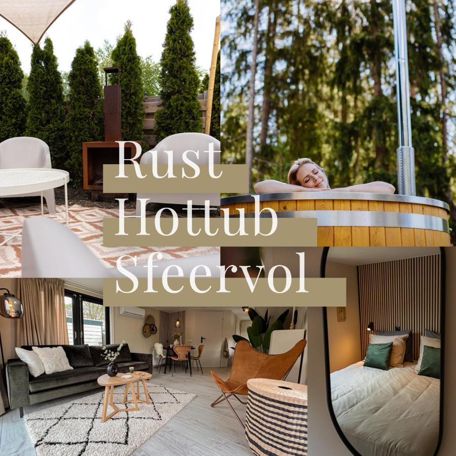 Bosrijk Chalet - Hottub - Veluwe Putten Exteriör bild